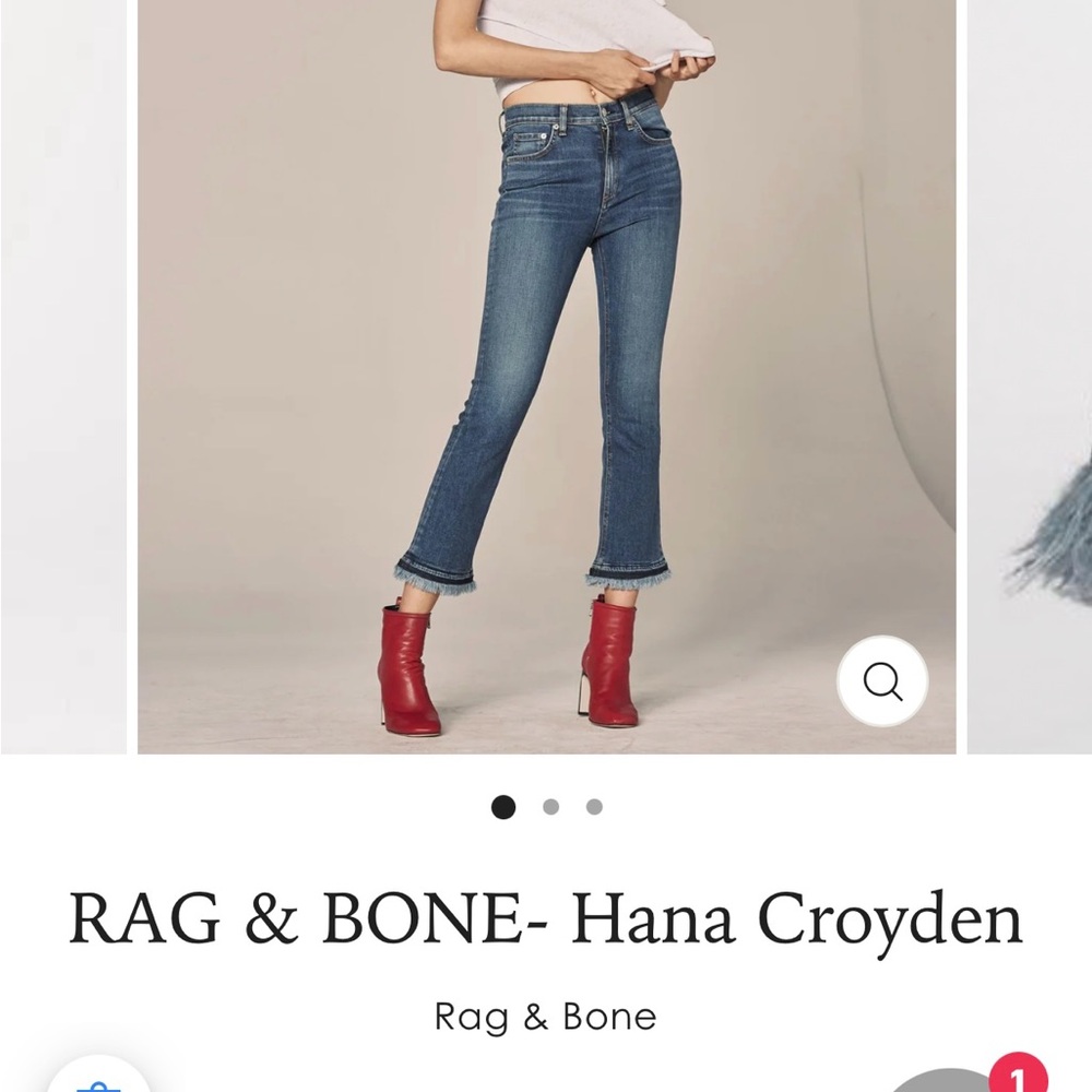 Rag & Bone Hana jeans in Croyden size 27